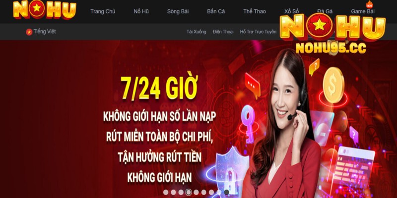 Nạp tiền Nohu95 qua ngân hàng đồng hành miễn phí